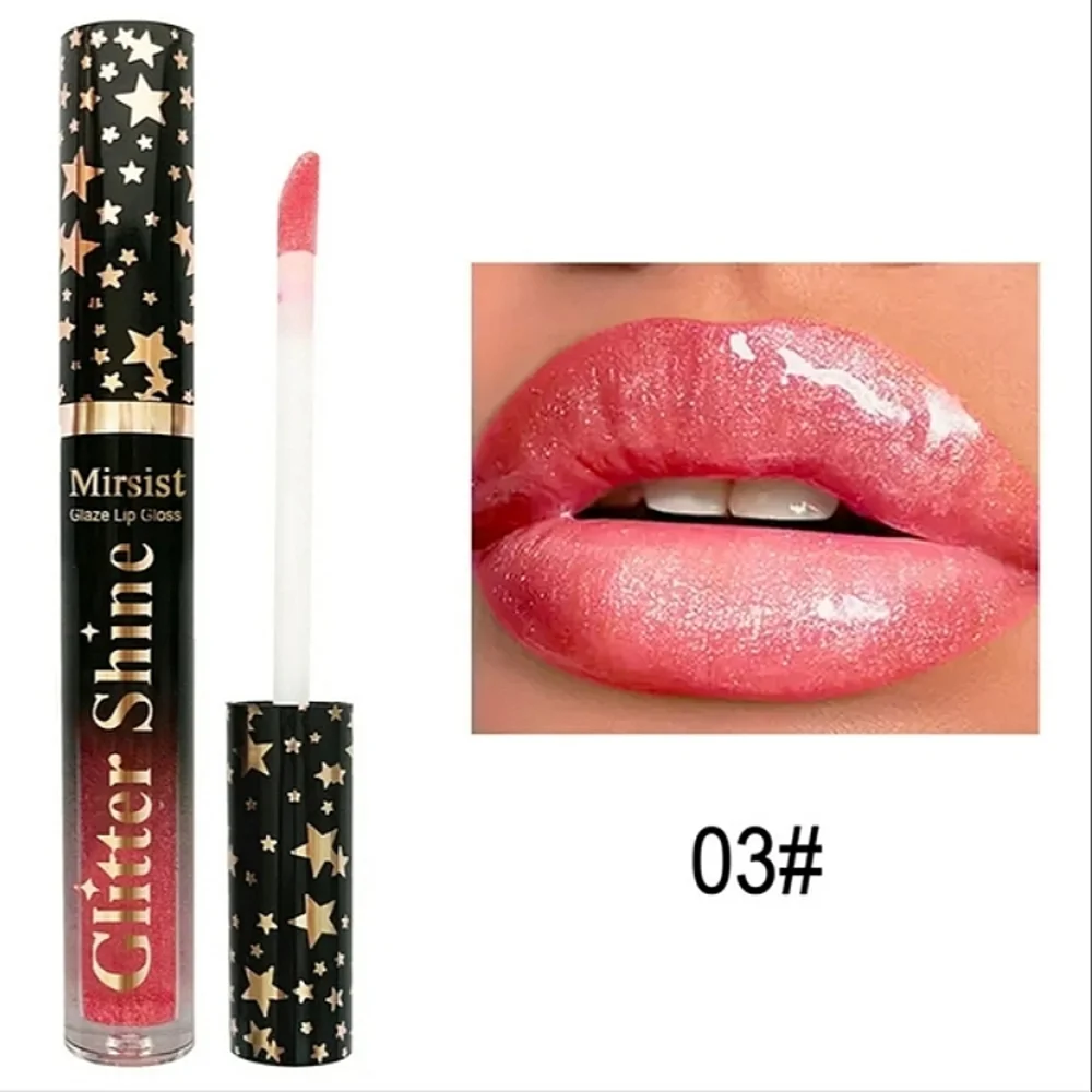 🆕GLITTER GLAZE HIGH SHINE FULL COVERAGE SHIMMER LIPGLOSS BOXED SET OF 6